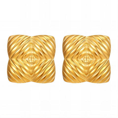 18K gold plated Stainless steel earrings