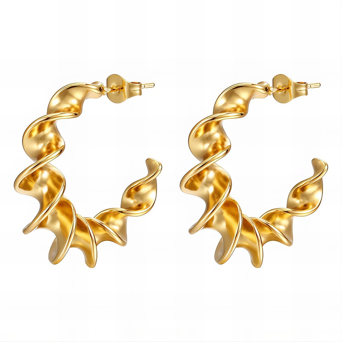 18K gold plated Stainless steel earrings