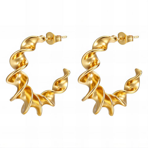18K gold plated Stainless steel earrings
