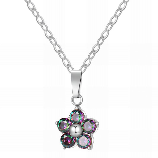Stainless steel  Flower necklace