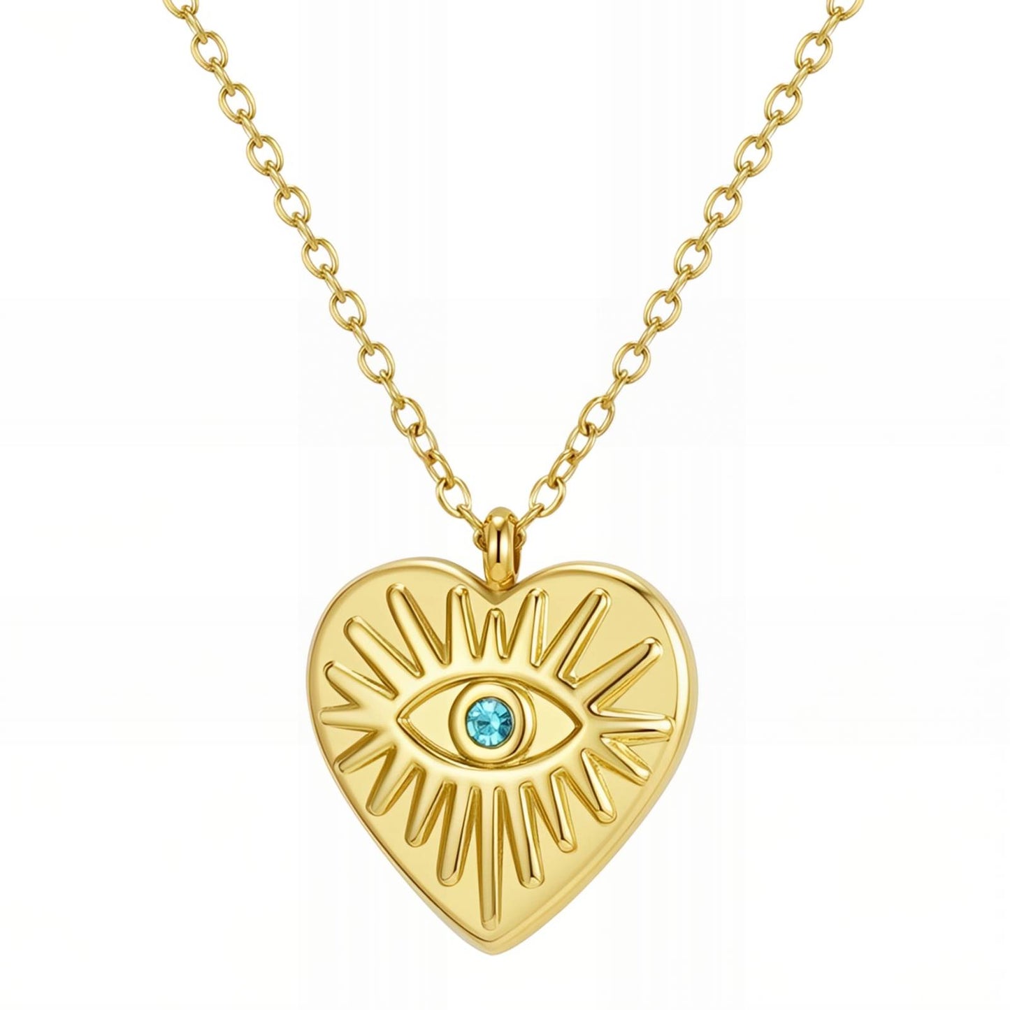 18K gold plated Stainless steel  Heart necklace