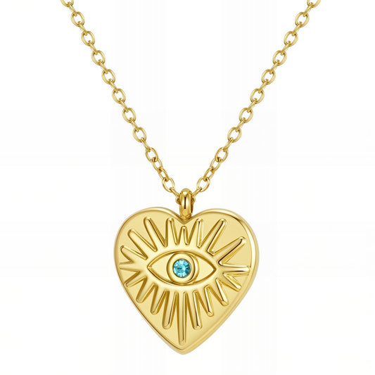 18K gold plated Stainless steel  Heart necklace