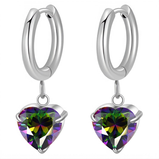 Stainless steel  Heart earrings