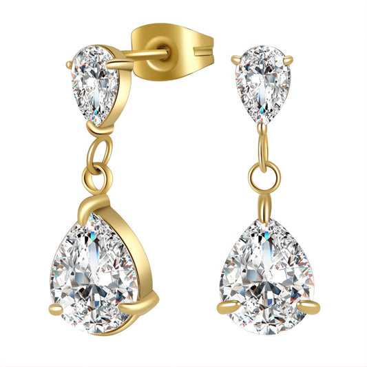 18K gold plated Stainless steel earrings
