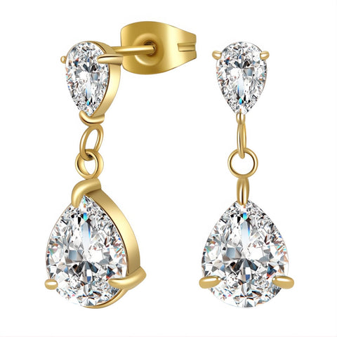18K gold plated Stainless steel earrings