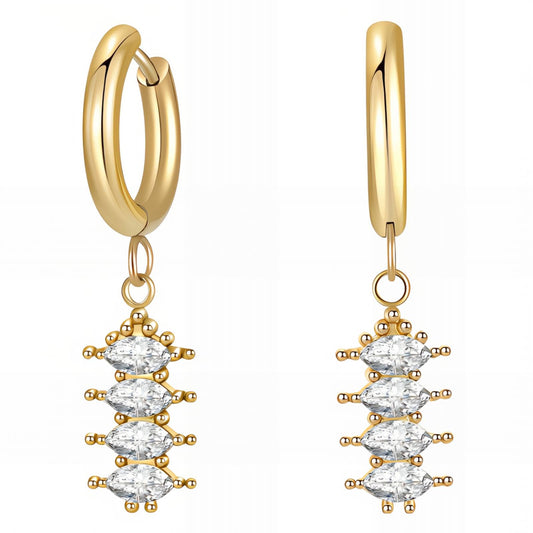 18K gold plated Stainless steel earrings