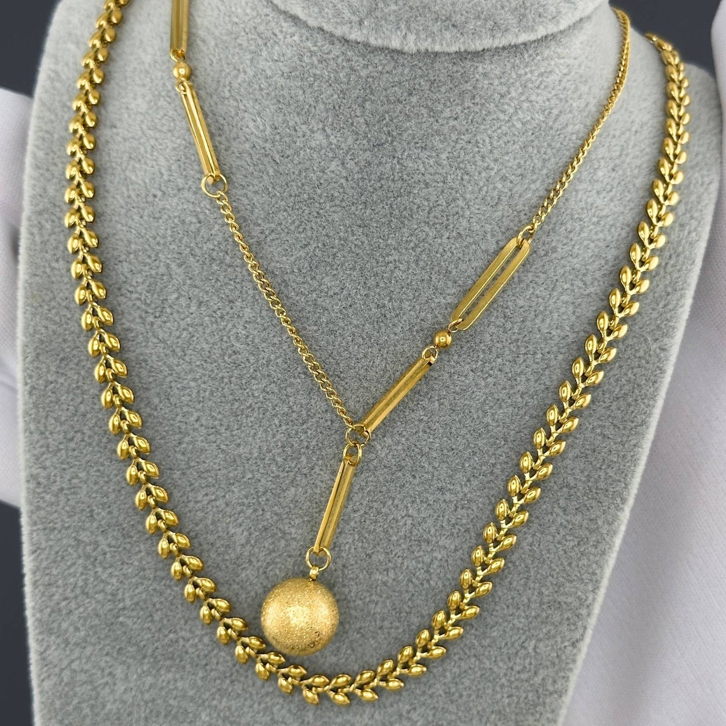 18K gold plated Stainless steel necklace