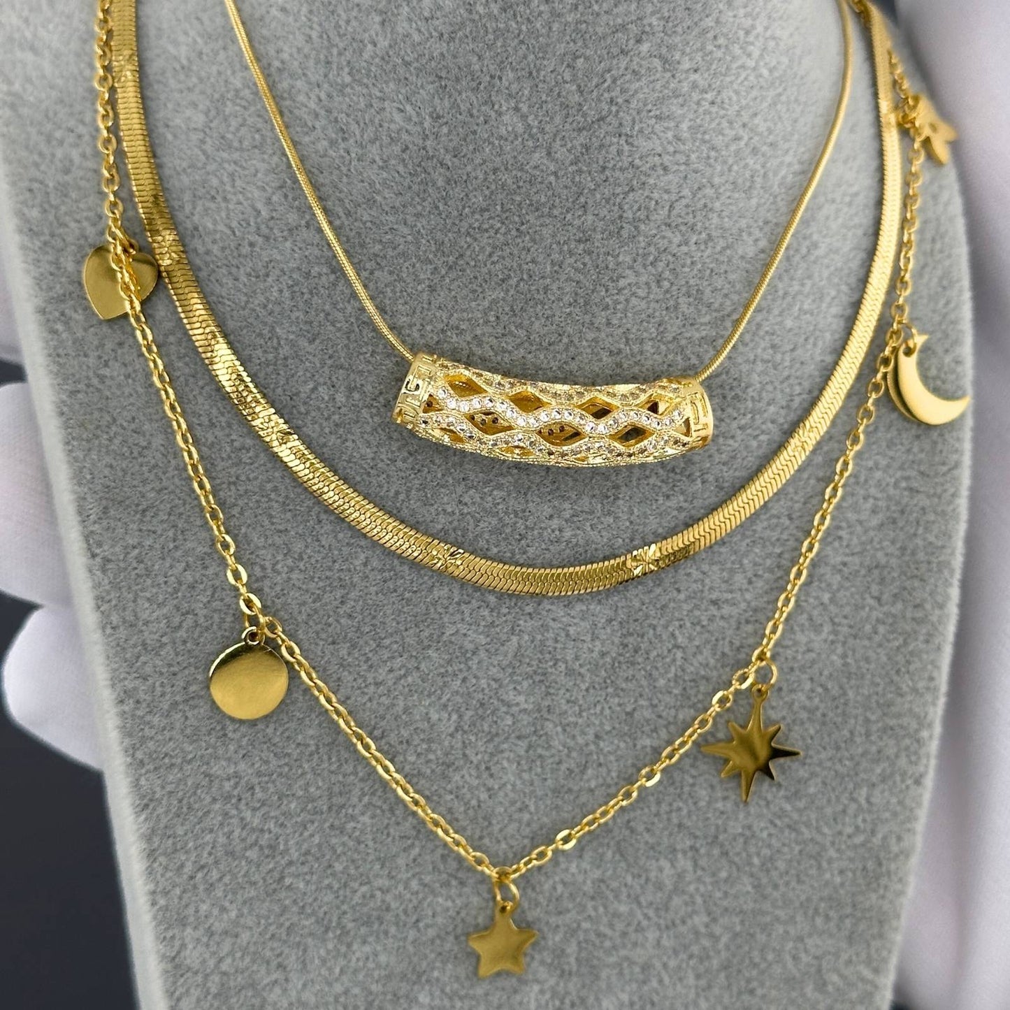 18K gold plated Stainless steel necklace