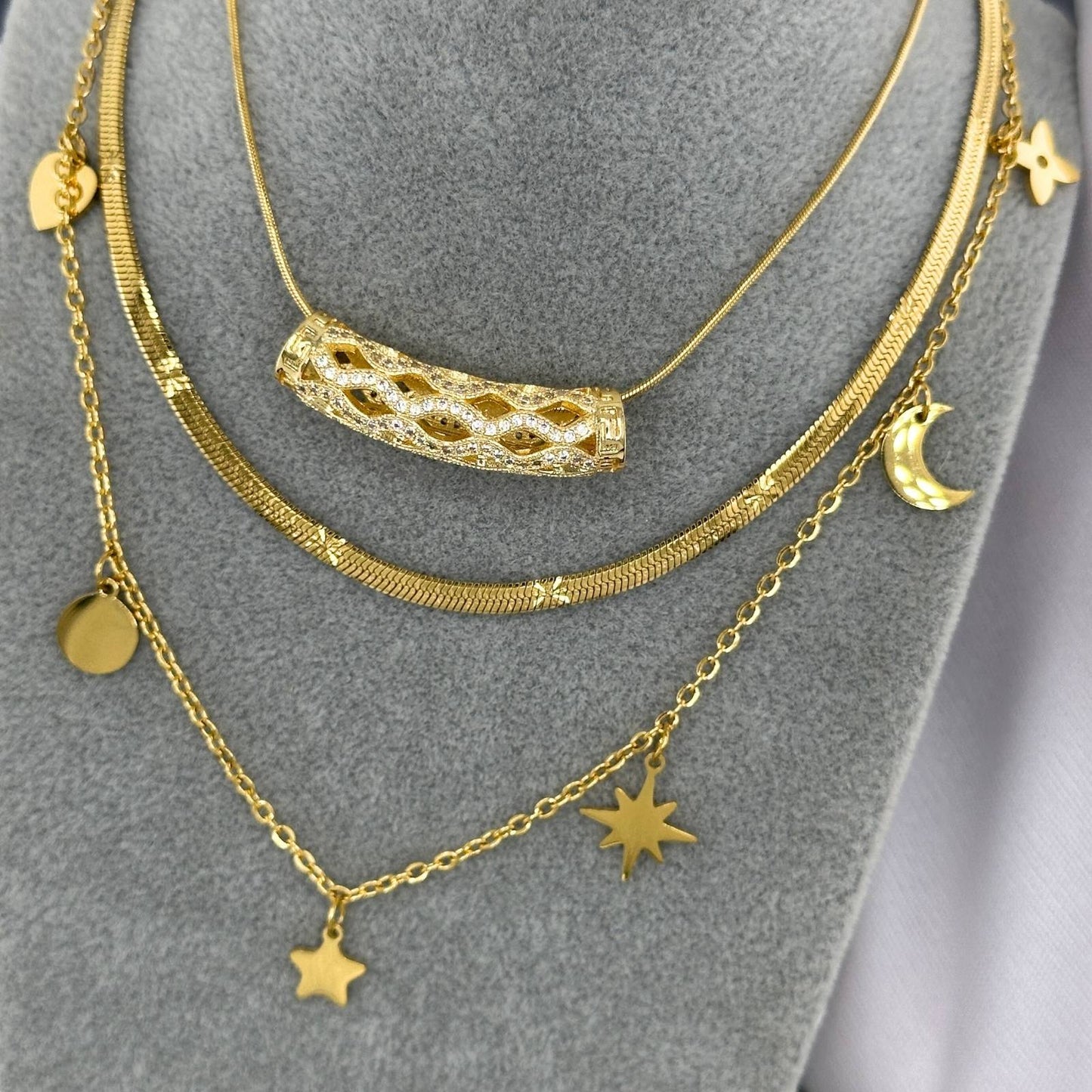 18K gold plated Stainless steel necklace
