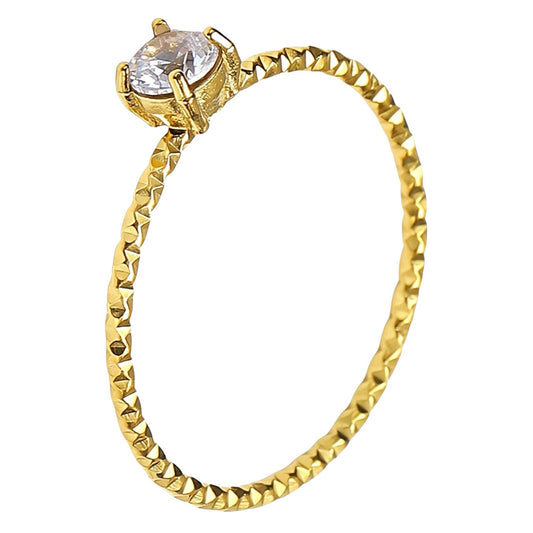 18K gold plated Stainless steel finger ring